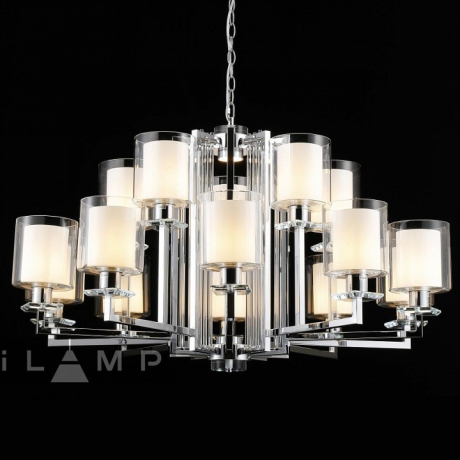 Подвесная люстра iLamp King RM6201-10+5 CR+CL 