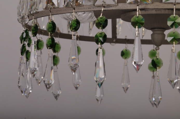 Подвесная люстра Abrasax L.7391-5GR (GREEN) 