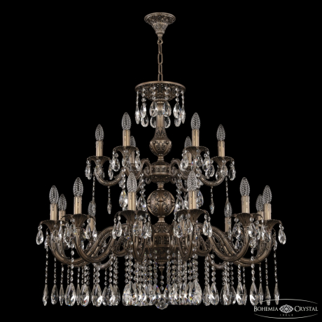 Люстра подвесная Bohemia Ivele Crystal AL79101/12+6/300/2D A SGB 