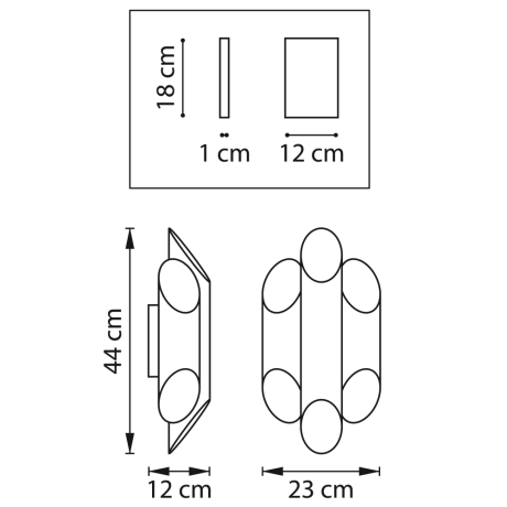 Бра в комплекте с Led лампами Lightstar 720667+Lamps 