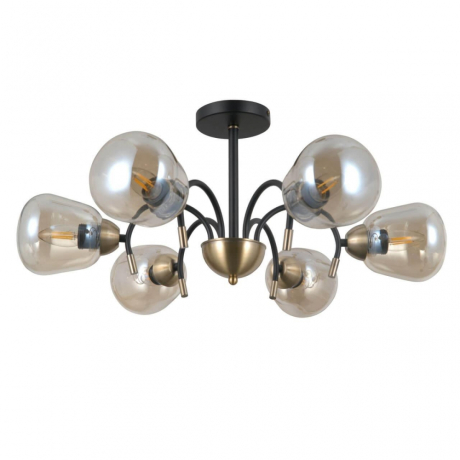 Люстра на штанге со светодиодными лампочками E27, комплект от Lustrof. №437237-673919 