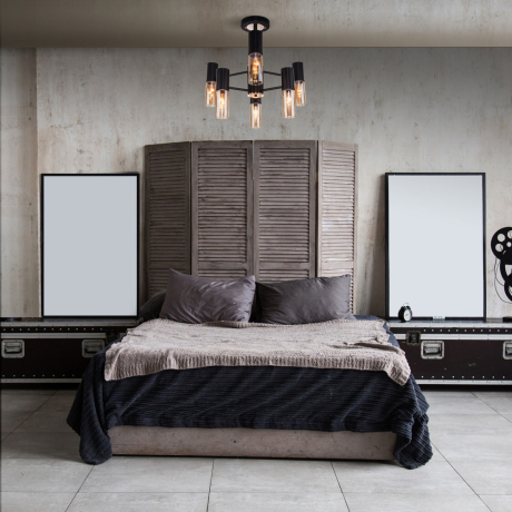 Люстра на штанге Tesoro Eurosvet 70125/6 черный (a053245) 