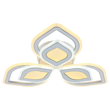 Светодиодная диммируемая люстра с ПДУ Profit Light 8071/3 WHT B 165W 