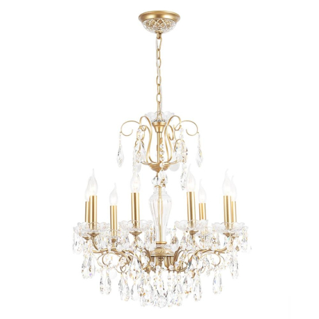 Подвесная люстра с лампочками CRYSTAL LUX Montana SP9+Lamps 