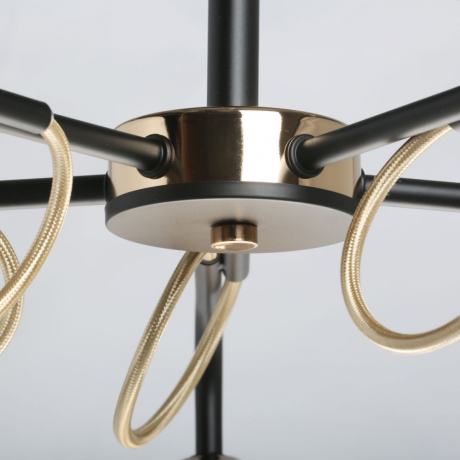 Люстра на штанге со светодиодными лампочками E27, комплект от Lustrof. №384187-674072 