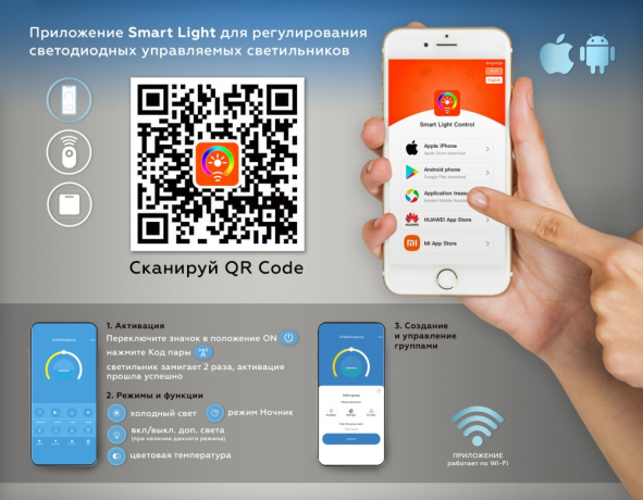 Потолочный светодиодный светильник с пультом Ambrella light ACRYLICA FA1702 