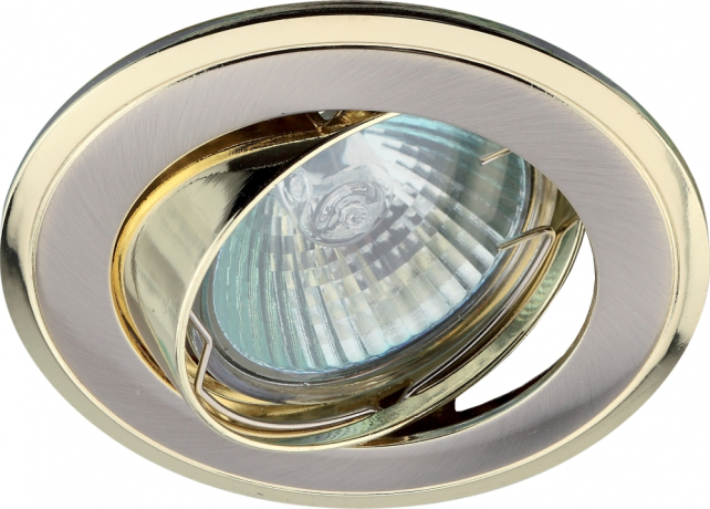 Точечный встраиваемый литой поворотный светильник Эра KL22 А SN/G C0043708 