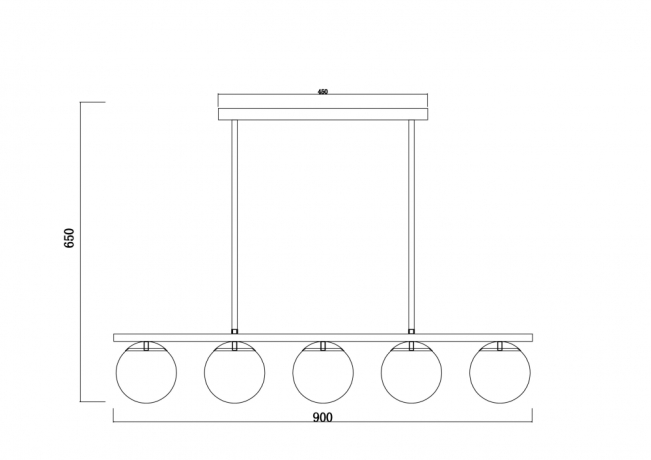 Подвесной светильник Zing Freya FR5199PL-05BS 