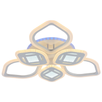 Светодиодная диммируемая люстра с ПДУ Profit Light 8439/3+3 WHT 150W+8W RGB