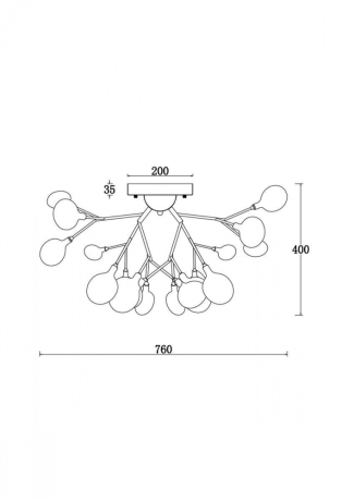 Потолочная люстра Freya Florencia FR5049CL-27W2 