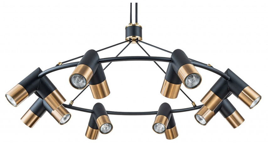 Подвесная люстра Indigo Doppio 11036/16P Black 