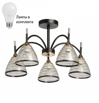 Люстра на штанге с лампочками DeMarkt 635015405+Lamps