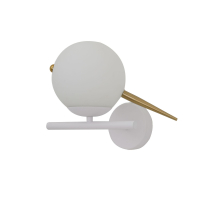 Бра в белом цвете с белым для лампы Е27 от GETOGAZOV FAMILY