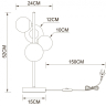 Настольная лампа Arte Lamp Gemini A2243LT-4PB 