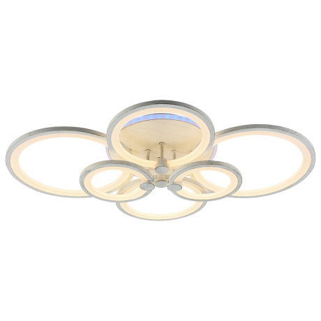 Светодиодная диммируемая люстра с ПДУ Profit Light 8077/6 PGD 168W+8W RGB 