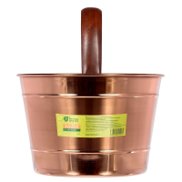 Нарушена упаковка.  <296473> Бадья из меди 4 л ''Банные штучки''  32029