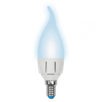 Диммируемая светодиодная лампа E14 7W 4000K (белый) Uniel LED-CW37 7W-4000K-E14-FR-DIM PLP01WH (UL-00004298)