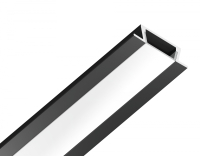 Алюминиевый профиль встраиваемый 21.5*6.8 для светодиодной ленты до 11мм Ambrella light ILLUMINATION Alum GP1001BK