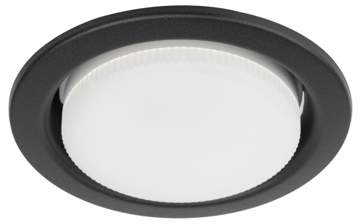 Встраиваемый светильник под лампу GX53 ЭРА KL35 SBK (к) Set 10 с термокольцом черный матовый комплект 10 шт. Б0071343 