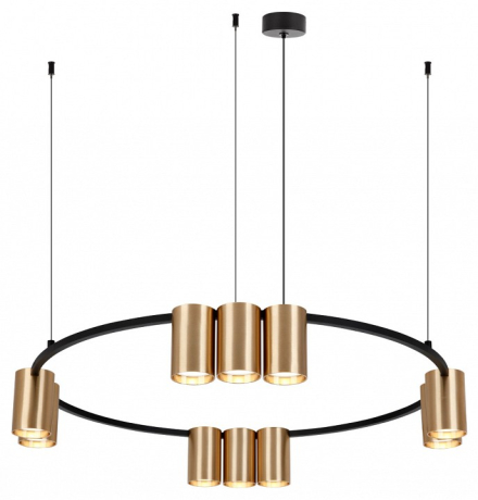 Подвесная люстра Denkirs Orbit DK4065-BK+SG 