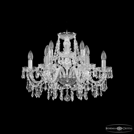 Подвесная люстра Bohemia Ivele Crystal 1403 1403/6+3/195 Ni 