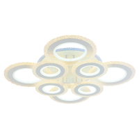 Светодиодная диммируемая люстра с ПДУ Profit Light 8081/4+4 WHT 288W+10W RGB