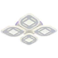 Светодиодная диммируемая люстра с ПДУ Profit Light 8439/4A WHT 104W+7W RGB