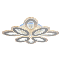 Нарушена упаковка!  <317648> Светодиодная диммируемая люстра с ПДУ Profit Light 8080/4+4 WHT