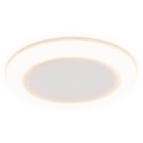 Встраиваемый cветодиодный светильник с регулируемым крепежом и подсветкой Ambrella light Downlight DCR303 