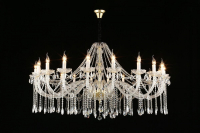 Большая люстра со светодиодными лампочками E14, комплект от Lustrof. №300030-657213