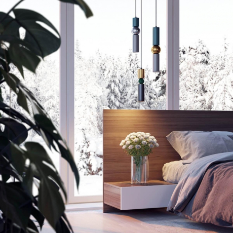 Подвесной светильник со светодиодной лампочкой GU10, комплект от Lustrof. №142163-694174 