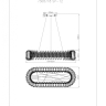 Люстра подвесная с лампочками DIVINARE 7568/18 SP-12+Lamps 