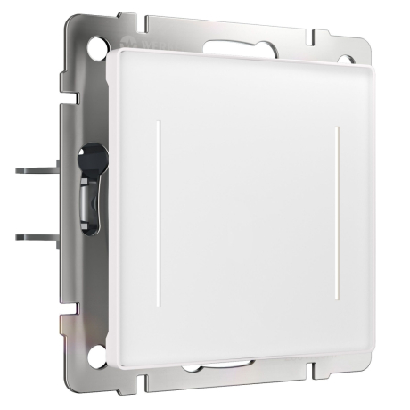 Сенсорный выключатель двухклавишный с подсветкой (белый) W4522001 Werkel 