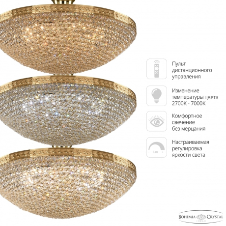 Люстра 19321/55IV/LED-DIM G Bohemia Ivele Crystal 