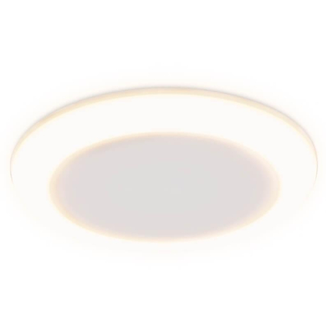 Встраиваемый cветодиодный светильник с регулируемым крепежом и подсветкой Ambrella light Downlight DCR307 