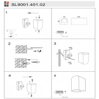 Уличный настенный светильник ST Luce Borgo SL9001.401.02