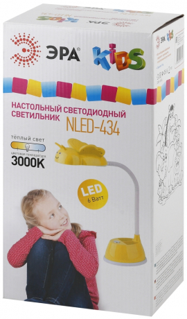 Настольная лампа ЭРА NLED-434-6W-Y Б0031618 