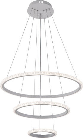 Подвесная диммируемая люстра с пультом ДУ Profit Light 6388/3 WHT 120W 