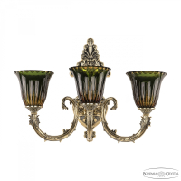 Бра Bohemia Ivele Crystal 7109B15/3/210 GB P2 U Amber-Green/H-1K