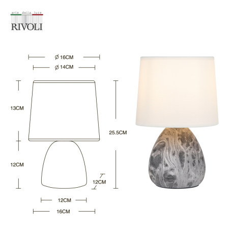 Настольная лампа с Led лампочками в комплекте Rivoli Б0053456+Lamps 