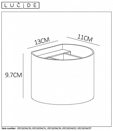 Настенный светильник Lucide Xio 09218/04/97 