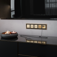 ТВ-розетка оконечная (шампань рифленый) Werkel W1183010