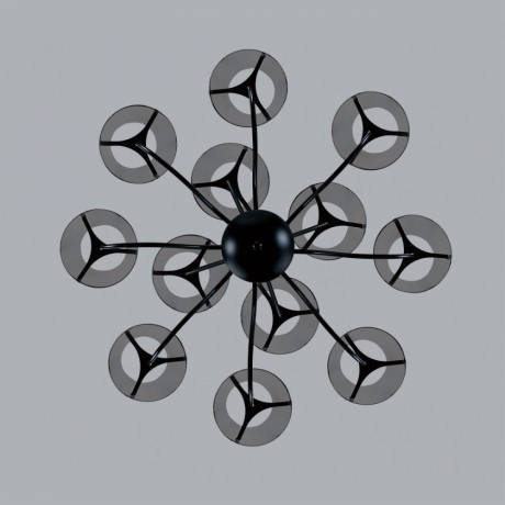 Люстра на штанге с лампочками LUMION 6570/12C+Lamps 