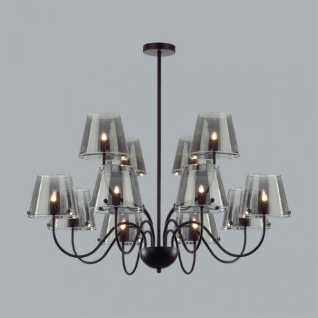 Люстра на штанге с лампочками LUMION 6570/12C+Lamps 