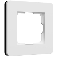 Рамка на 1 пост Split (белый/черный, soft-touch) W0013068 Werkel (a067988)