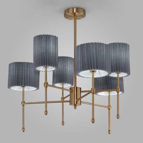Потолочная люстра с тканевыми абажурами Eurosvet Notturno 60162/6 (a065665) 