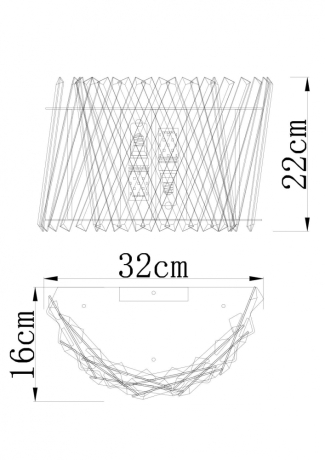 Светильник настенный с лампочками DIVINARE 7567/18 AP-2+Lamps 