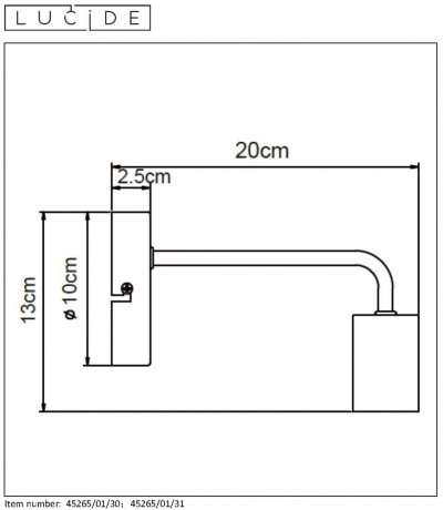 45265/01/30 Бра Lucide Scott 