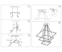 Подвесная светодиодная люстра с пультом д/у Kink Light Альтис 08201,01(4000K) (19236)