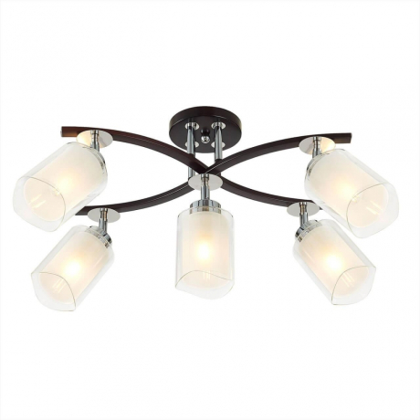 Люстра потолочная Citilux Фортуна CL156152 Венге + Хром 